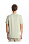 Esvab • Modern & Distinctive Zero Roba Collar Short Sleeve Men's Textured T-Shirt - 5