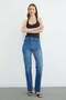 High Waist Cut-Cut Jeans - 3