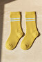 Strip Patterned Yellow Children's Socks - 3