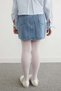 100% Cotton Floral Embroidered Girls' Denim Skirt - 2