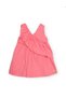 Baby Girl V-Neck Ruffled Poplin Dress 2-8 Years Pink