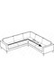 Bürümcük Corner Sofa, Sofa Cover, Sofa Cover, Elastic, Skirt, L Corner 1 Piece - 3