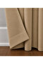 Custom Made Dark Beige Color Light-Proof Blackout Thermal Insulated Sunshade Background Curtain (Width X Length) - 2