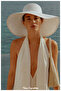 Extra Uv Protection 47 cm Wide Brim Women's Beach and Vacation Hat (Size, 57-58 cm) (Adjustable Drawstring Inside Available) - 4