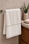 Esila Series Ecru Color Hand Towel (50 X 90) Premium Soft Textured 100% Organic Cotton - 2