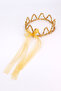 Girl's Queen Crown - Gold Round Sequined - 2