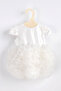 White Short Sleeve Tulle Baby Princess Dress - Lina - 4