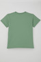 Boy's T-Shirt with Embossed Text Print, Ages 5-10, Mint Green - 5