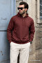 Bitter Brown Hooded Men's Sweatshirt 7069