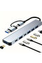 8 in 1 USB Converter Notebook MacBook Type-C Compatible Image Transmitter Hub (5263) - 3