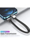 كابل شحن USB من ILEPO لسوار iPhone بطول 22.5 سم، قابل للحمل في الهواء الطلق، مصنوع من الجلد، كابل شحن صغير من نوع Micro USB C - 5