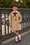 Girl's Trench Coat Beige Trench Coat