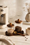 Coffee Corner Set of 2 Acacia Covered Glass Jars Organizer Set with Measuring Spoons - 3