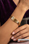 Minimalist Italian Style Laser Engraved Women's Cuff Bracelet - 2