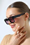 نظارات شمسية مربعة الشكل باللون الأسود المتدرج UV400 للنساء 23022 c2 D - 4