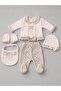 Newborn Baby Girl Leopard Patterned 5-Piece Hospital Release Set 100% Cotton Fabric