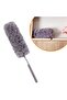 140 cm Telescopic Extendable Microfiber Soft Head Gray Dusting Brush with Tassel - 5