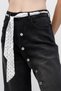 Snap Detailed Denim Trousers - 6