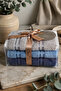 Pera 3-Piece 100% Cotton Towel Set |   30X50 cm Kitchen Towel |   Bag with Contents, Dowry Gift, Gift Item - 5