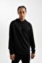 Standard Fit Hooded Printed Sportsman Sweatshirt D6826Ax24Au