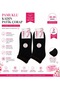 Women's 6 Pairs Cotton Booties Socks Plush Patterned Black White Gray - 2