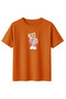 Daksel Women's Too Cute Teddy Bear Printed Oversize Cotton Crew Neck T-Shirt - 2