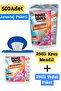 Ocean Scented Wet Wipes 500 Sheets (250+250) Bucket + Refill Pack Multi-Purpose for All Surfaces