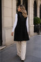 Women's Black Pocket Knitwear Vest - 6