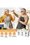 Acrylic Utensil Holder,3 Section,Rectangle,White,3 Divided,Countertop & Cabinet,Flatware Organizer,Kitchen Storage,Multi-Tableware - 5