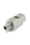 silver Oil Pressure Sensor Tee M10x1.0 to M10x1.0 Adapter Side Holes 1/8NPT Female Turbo Supply Feed - 5