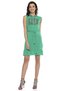 Women's Green Hooded Stone Mini Dress Wy136 - 4