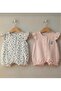 Garden Flowers 2-Piece Muslin Jumpsuit