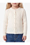 Long Sleeve Crew Neck Modal Blend Textured Buttoned Knitwear Cardigan - 2