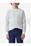 Long Sleeve Crew Neck Striped School Sweatshirt - 2