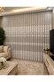 Tulle Curtain 4 Rows Patterned Agir Model Agir Grmajli Washable Super Embroidered Tulle 1/3 Rolled Pleats