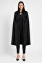 Black Color Collared Halloween Cape (Masquerade & Halloween Dracula Cape) - 5