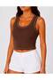 Women's Thick Strap Camisole Ribbed Cotton Undershirt - 4