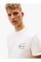 Tjm Normal Cut Signed Back B Printed Men's White T-Shirt Dm0Dm22320Ybl - 3