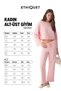 Sedna Women's Wide-Collar Wide-Leg Organic Cotton Pink Top and Bottom Set - 7