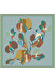 Green Floral Pattern 100% Twill Silk Scarf 4303 - 84 - 3