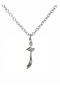 Unisex Necklace with Embossed Zulfiqar Sword Figure - 60 cm Chain, Spiritually Meaningful Special Design Jewelry