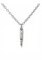 Pöh Written Bullet Figured Necklace – Silver Color Unisex Metal Jewelry