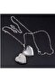 Lilac Openable Heart Necklace with 55 cm Chain, Metal Picture Necklace - 2