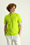 Polo Neck Slim Fit Slim Fit Cotton T-Shirt - 2