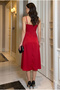 Strappy Draped Midi Dress - 3