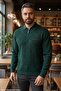 Standard Fit Men's Nefti Anti-Pilling Fabric Relaxed Cut Polo Collar Knitwear Sweater - 4