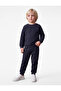 Cotton Long Sleeve Crew Neck Basic Tracksuit Set
