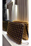 Handmade Straw Bag with Leather Lining Front and Back Beaded Clutch Bag Brown (30X20Cm) - 5