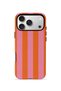 iPhone 17 Pro Max Vorian Dual Layer Case Tangerine Rose Stripe