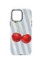 iPhone 13 Pro Vorian Double Layer Case Cherry Blue Stripe - 4